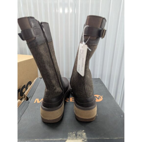 Merrell Haven Tall Buckle WP Boots Womens Bracken Wool/Polyester Upper Waterproo - Picture 4 of 7